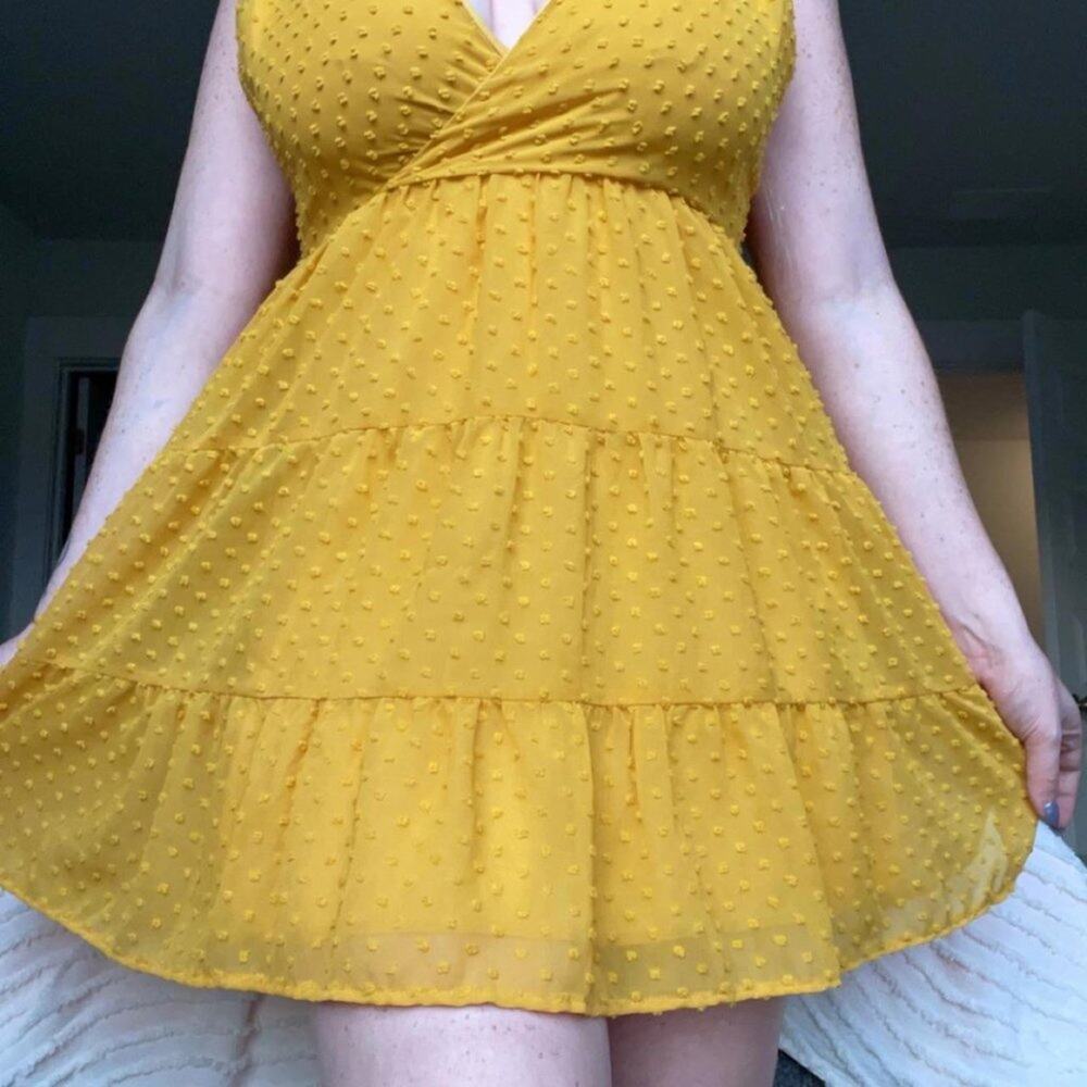 Yellow Trixxi Mini Summertime Dress